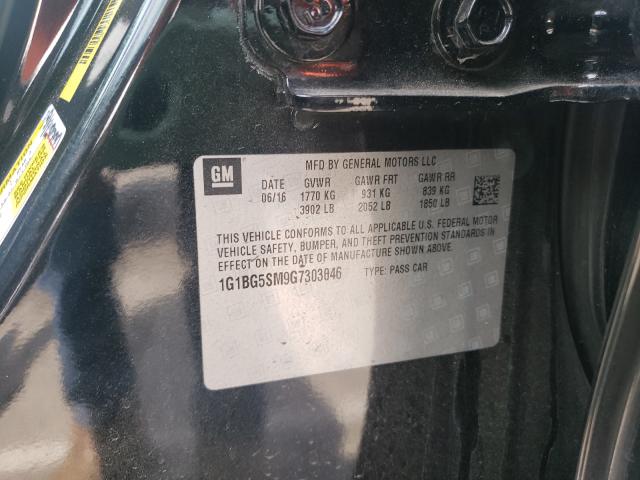 2016 CHEVROLET CRUZE PREM 1G1BG5SM9G7303046