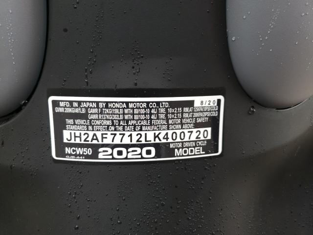 2020 HONDA NCW50 JH2AF7712LK400720
