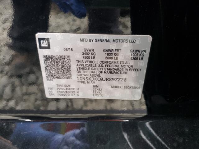 2018 CHEVROLET SUBURBAN K 1GNSKJKC0JR897728
