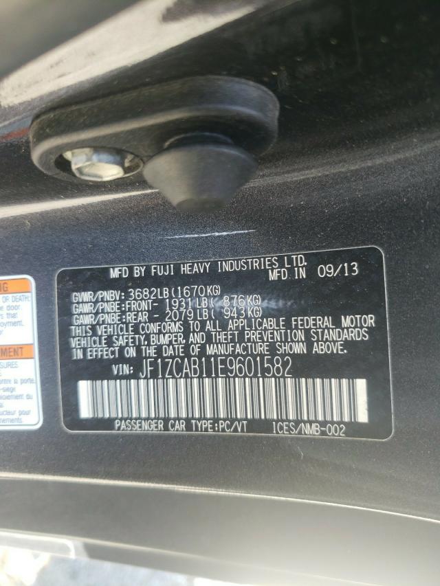 2014 SUBARU BRZ 2.0 PR JF1ZCAB11E9601582