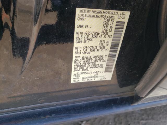 2010 SUZUKI EQUATOR RM 5Z61D0EV0AC444297
