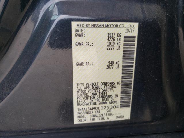 2018 NISSAN ALTIMA 2.5 - 1N4AL3AP9JC125304