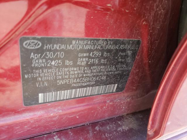 2011 HYUNDAI SONATA GLS 5NPEB4AC5BH064248