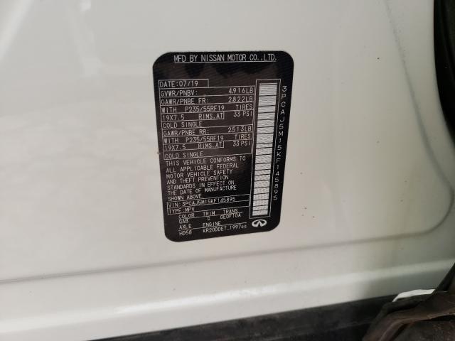 2019 INFINITI QX50 ESSEN 3PCAJ5M15KF145895