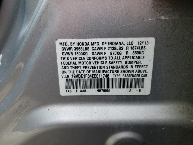 2014 ACURA ILX 20 19VDE1F34EE011746
