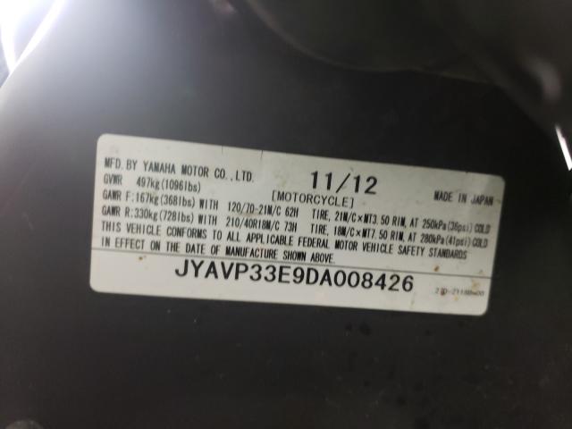 2013 YAMAHA XVS1300 CU JYAVP33E9DA008426