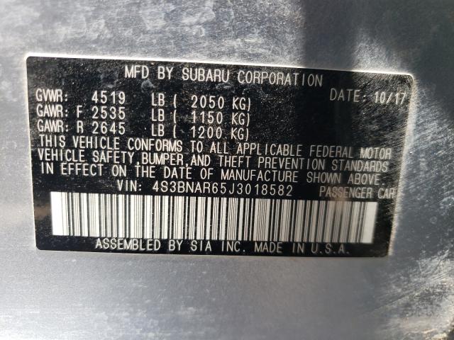2018 SUBARU LEGACY SPO 4S3BNAR65J3018582