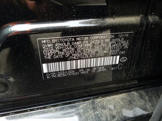 2020 LEXUS GS 350 F-S JTHEZ1CL0LA012590