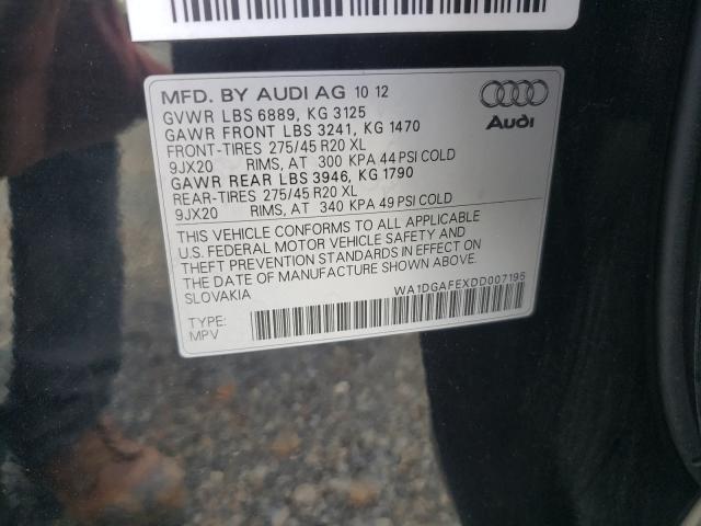 2013 AUDI Q7 PRESTIG WA1DGAFEXDD007195