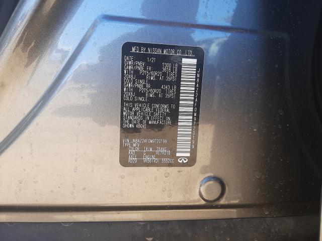 2021 INFINITI QX80 LUXE JN8AZ2AF0M9720199