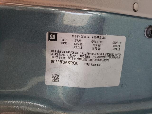 2010 CHEVROLET COBALT 1G1AD5F56A7209883