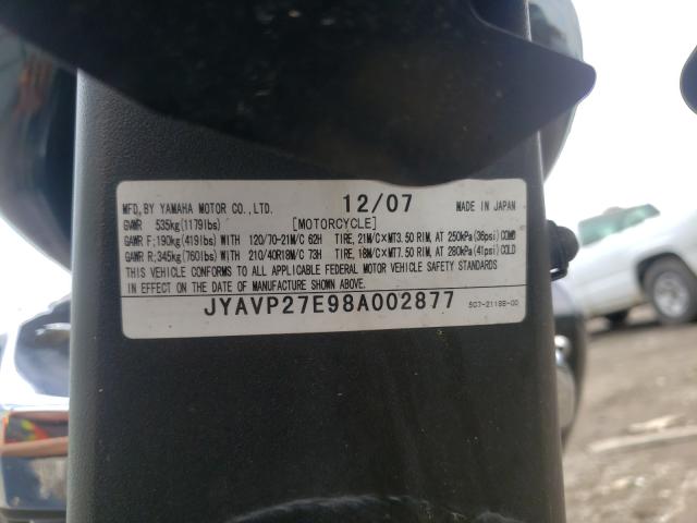 2008 YAMAHA XV1900 CU JYAVP27E98A002877