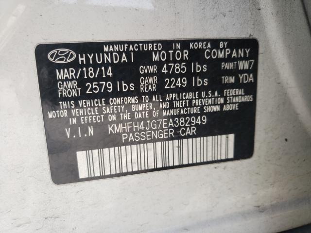 2014 HYUNDAI AZERA GLS KMHFH4JG7EA382949