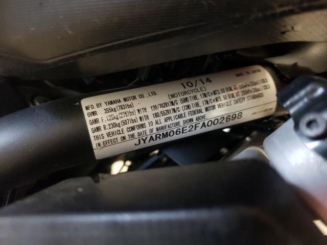 2015 YAMAHA FZ07 JYARM06E2FA002698