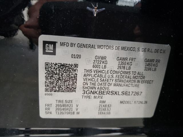 2020 CHEVROLET BLAZER RS 3GNKBERSXLS617267
