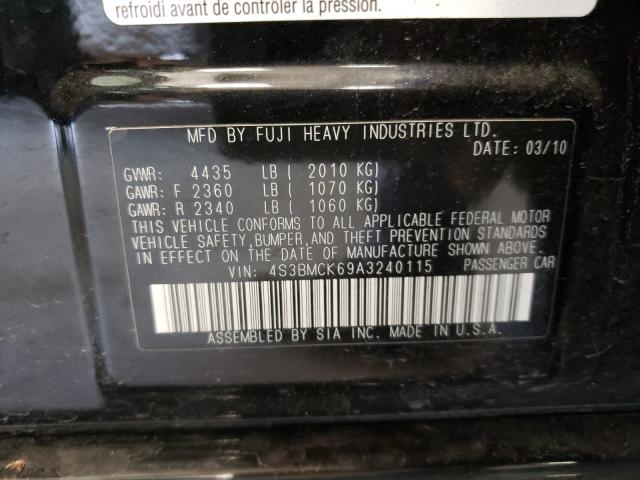 2010 SUBARU LEGACY 4S3BMCK69A3240115