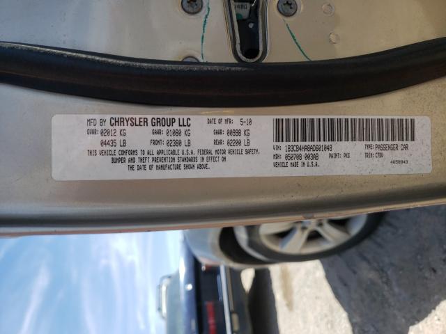2010 DODGE CALIBER SX 1B3CB4HA8AD601048
