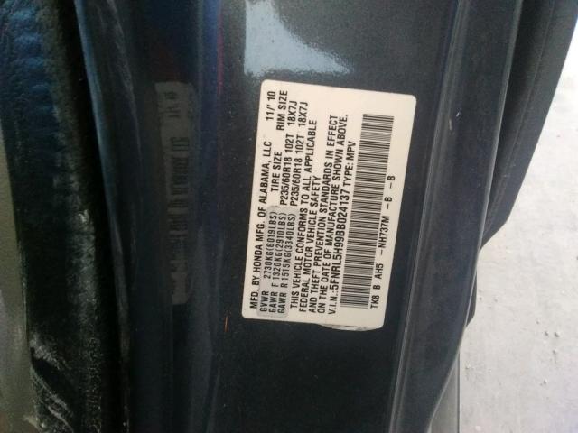 2011 HONDA ODYSSEY TO 5FNRL5H99BB024137