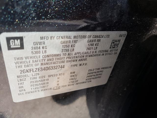 2013 GMC TERRAIN DE 2GKFLZE34D6332744