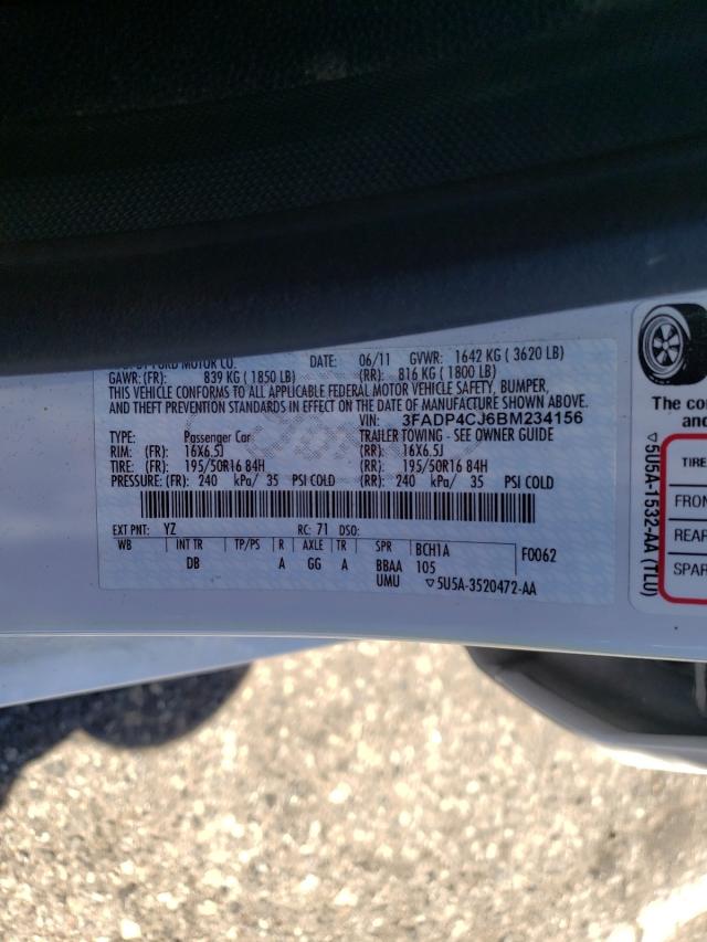 2011 FORD FIESTA SEL 3FADP4CJ6BM234156