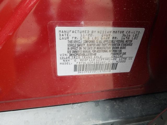2020 NISSAN KICKS SR 3N1CP5DV0LL570148