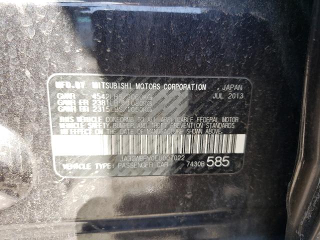2014 MITSUBISHI LANCER EVO JA32W8FV0EU007022
