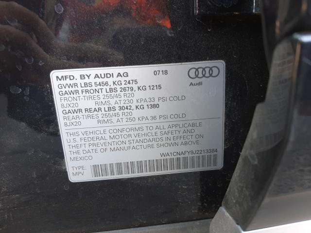 2018 AUDI Q5 PRESTIG WA1CNAFY9J2213384