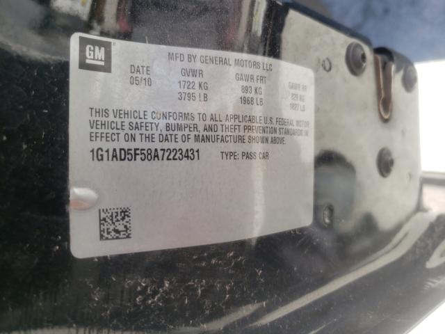 2010 CHEVROLET COBALT 1LT 1G1AD5F58A7223431