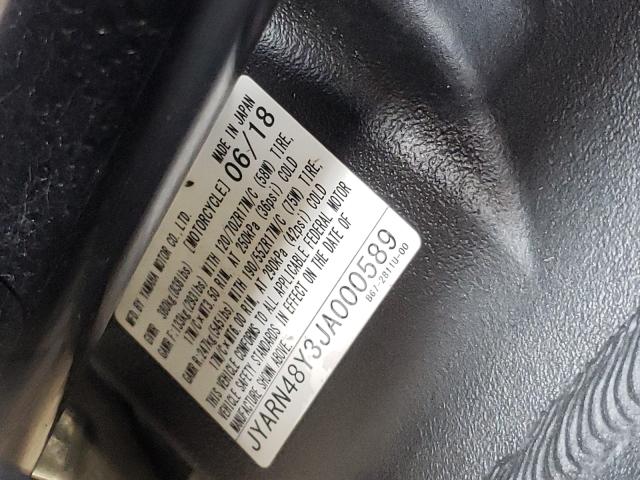 2018 YAMAHA MT10 C JYARN48Y3JA000589