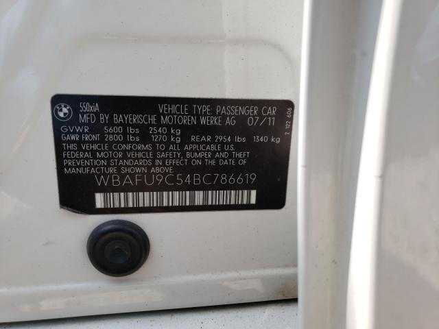 2011 BMW 550 XI WBAFU9C54BC786619