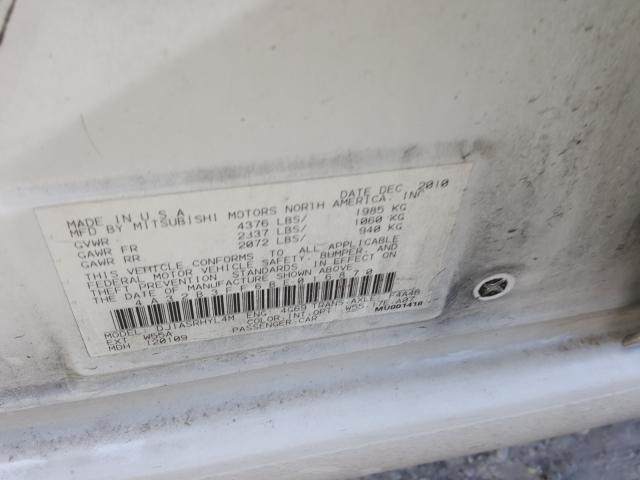 2011 MITSUBISHI GALANT ES 4A32B3FF6BE016870
