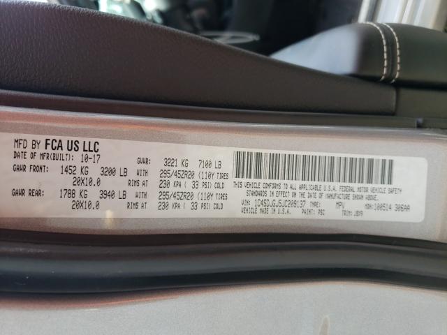 2018 DODGE DURANGO SR 1C4SDJGJ5JC209137
