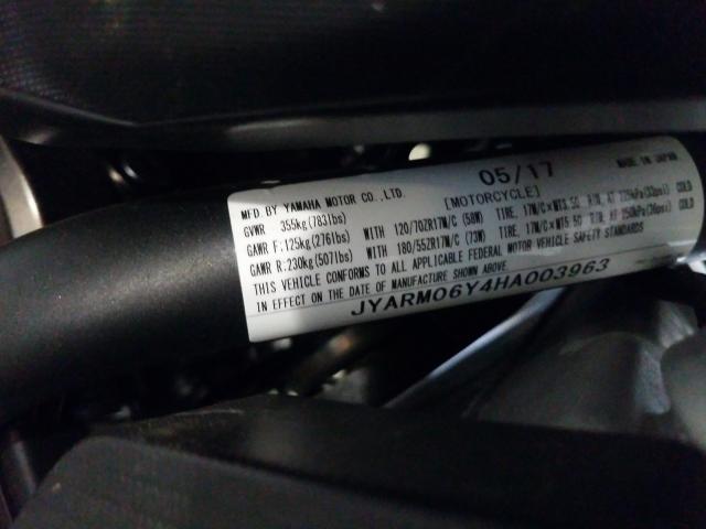 2017 YAMAHA FZ07 C JYARM06Y4HA003963