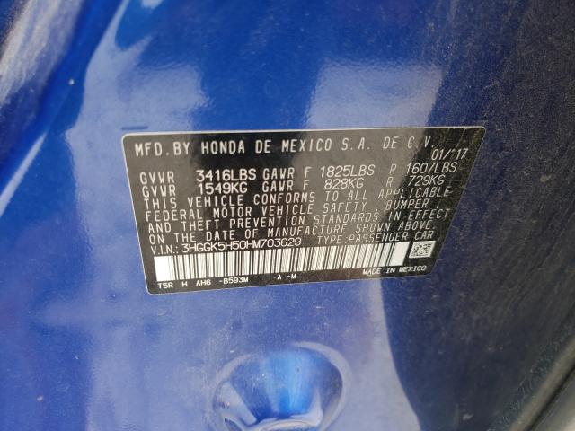 2017 HONDA FIT LX 3HGGK5H50HM703629