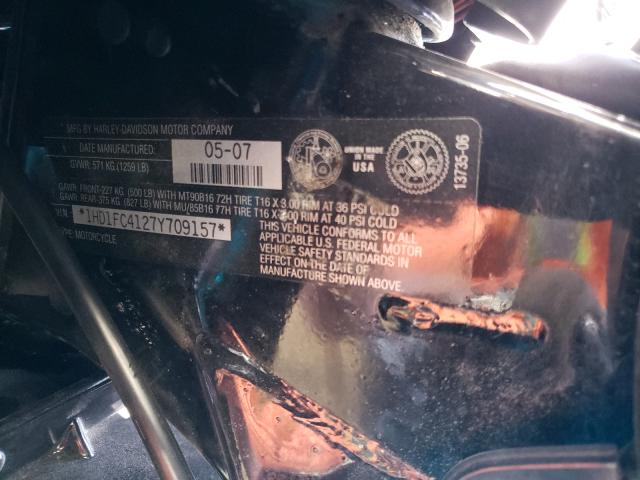 2007 HARLEY-DAVIDSON FLHC 1HD1FC4127Y709157