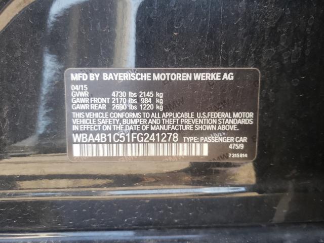 2015 BMW 435 I GRAN WBA4B1C51FG241278