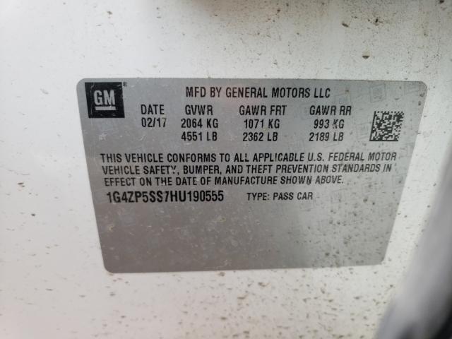 2017 BUICK LACROSSE E 1G4ZP5SS7HU190555