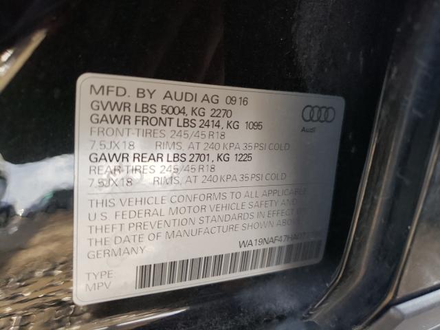 2017 AUDI A4 ALLROAD WA19NAF47HA077196