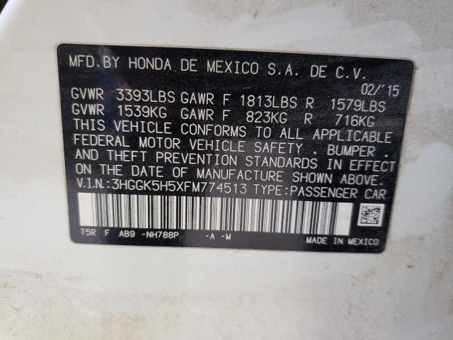 2015 HONDA FIT LX 3HGGK5H5XFM774513