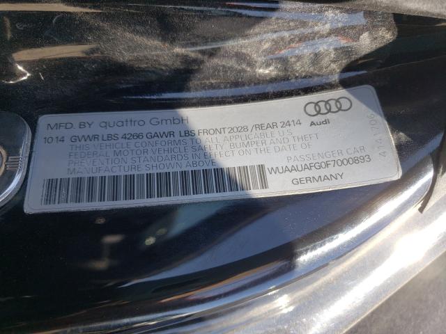 2015 AUDI R8 4.2 QUA WUAAUAFG0F7000893