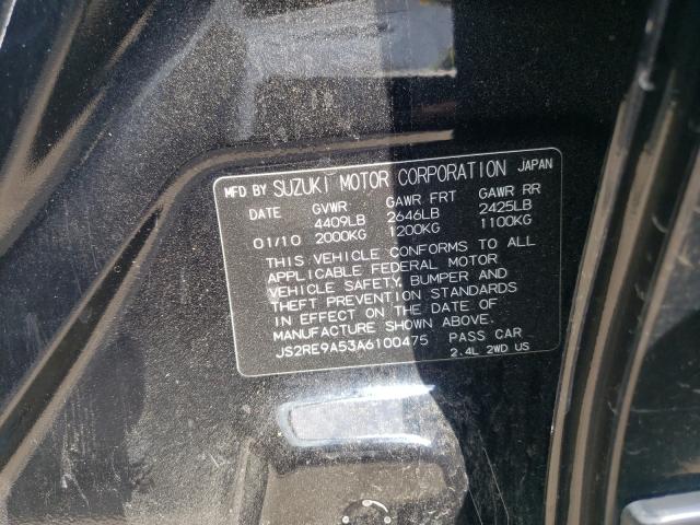 2010 SUZUKI KIZASHI GT JS2RE9A53A6100475