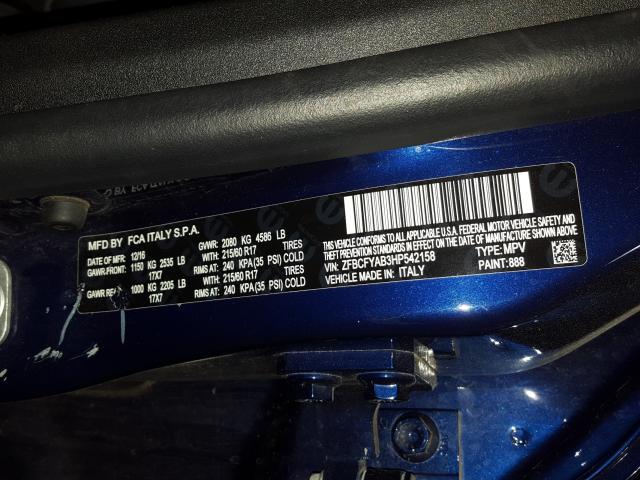 2017 FIAT 500X POP ZFBCFYAB3HP542158