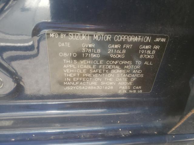2011 SUZUKI SX4 LE JS2YC5A28B6301628