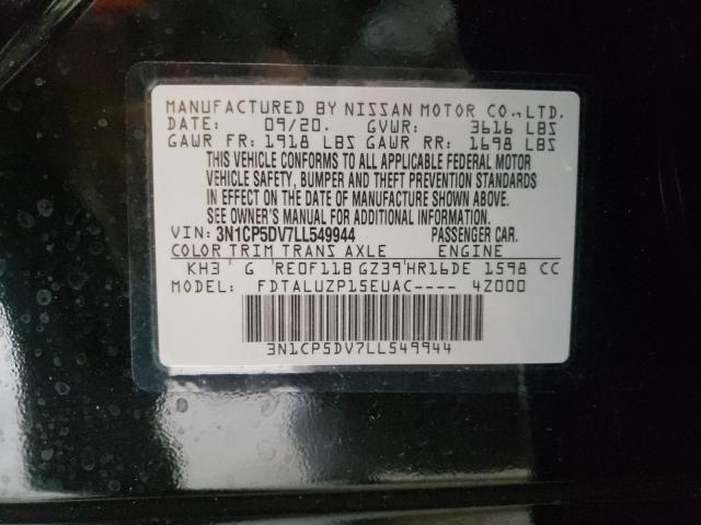 2020 NISSAN KICKS SR 3N1CP5DV7LL549944