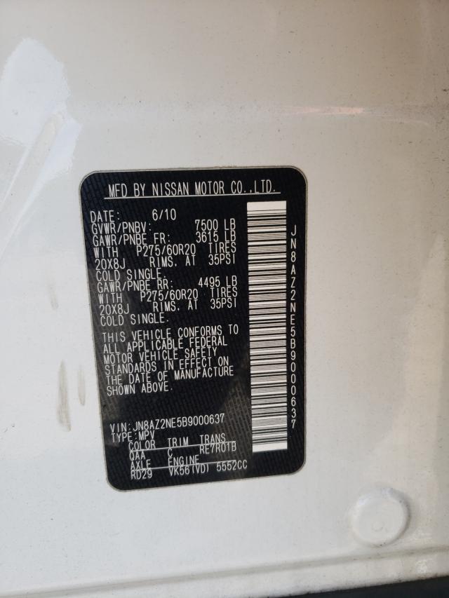 2011 INFINITI QX56 JN8AZ2NE5B9000637