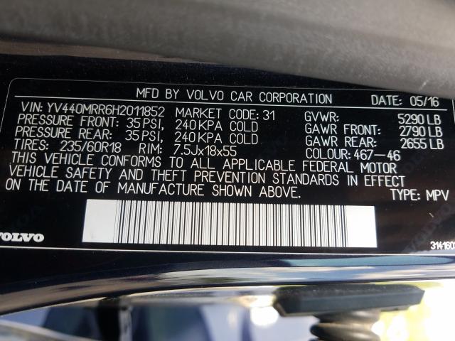 2017 VOLVO XC60 T5 DY YV440MRR6H2011852