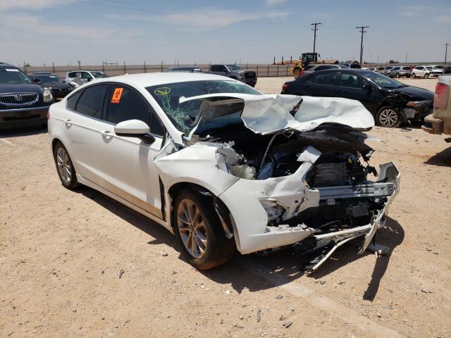 Salvage cars for sale at Andrews, TX auction: 2019 Ford Fusion SE