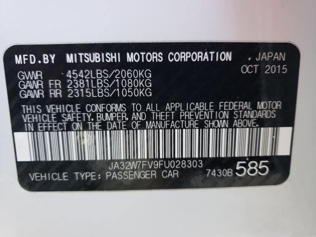 2015 MITSUBISHI LANCER EVO JA32W7FV9FU028303
