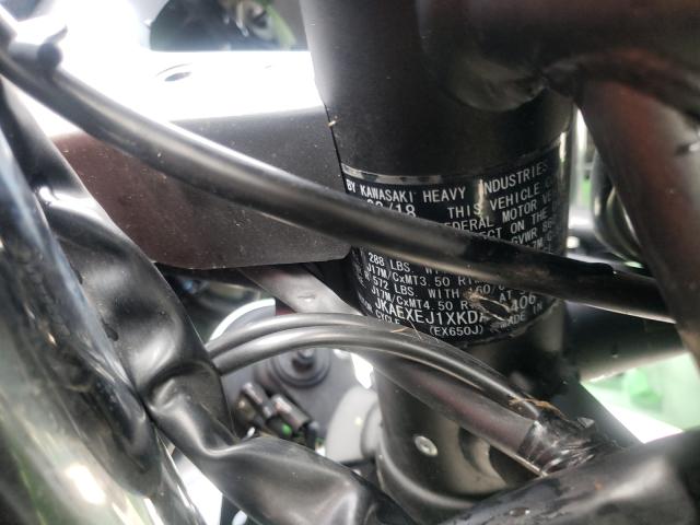 2019 KAWASAKI EX650 J JKAEXEJ1XKDA03406