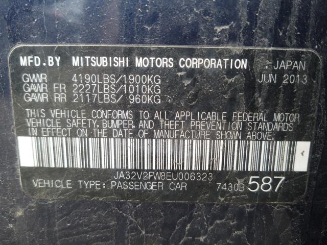 2014 MITSUBISHI LANCER SE JA32V2FW8EU006323